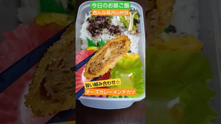 色々具沢山弁当【今日のお昼ご飯】とにかく色々入ってますw2025/4/8