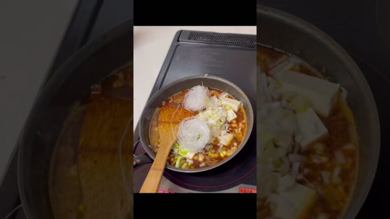 【アラフィフ主婦のおひとりさまご飯】麻婆はるさめ豆腐　#麻婆豆腐　#春雨