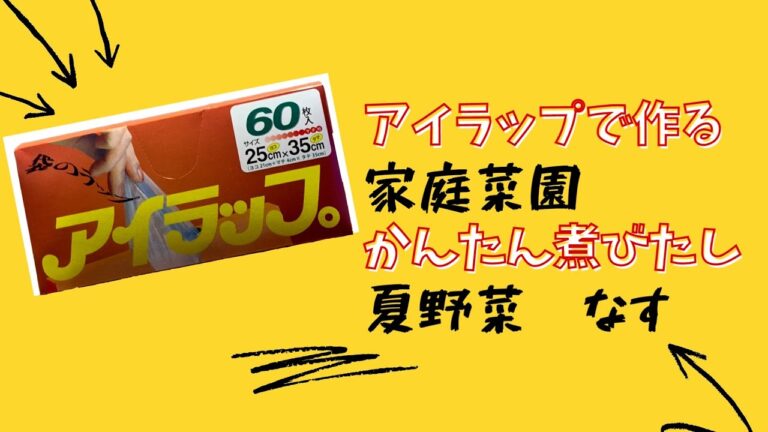 アイラップで作るかんたんなすの煮びたし