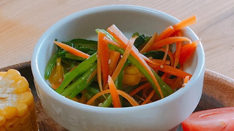 ほうれん草とパプリカのナムル｜Namul of spinach and paprika