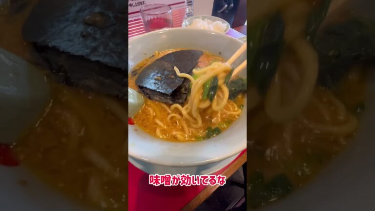 ラーメン山岡家蘇我店でサービスセットB特製味噌ラーメンを食べる