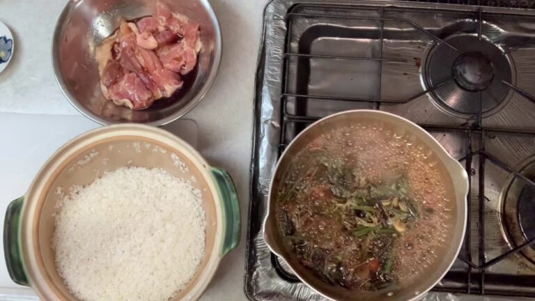 山菜の炊き込みご飯。 めちゃくちゃ美味しい❗️炊き込みご飯が簡単にできますよ。