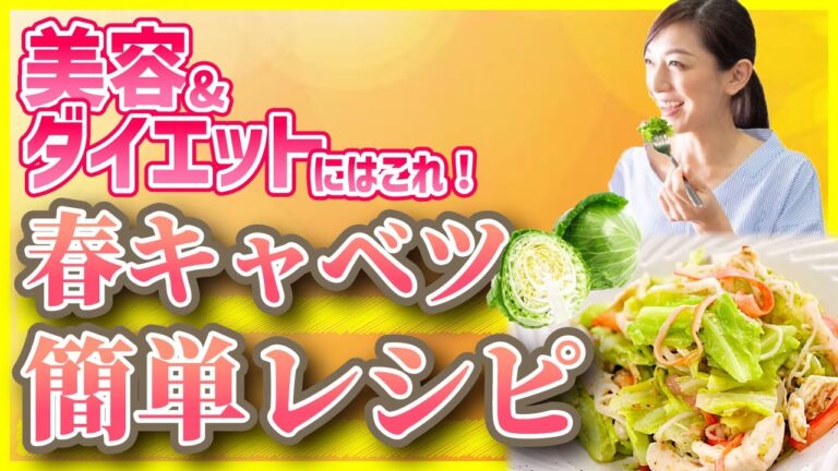 【春キャベツ】簡単！春キャベツのダイエットレシピ【ヘルシー／レシピ】