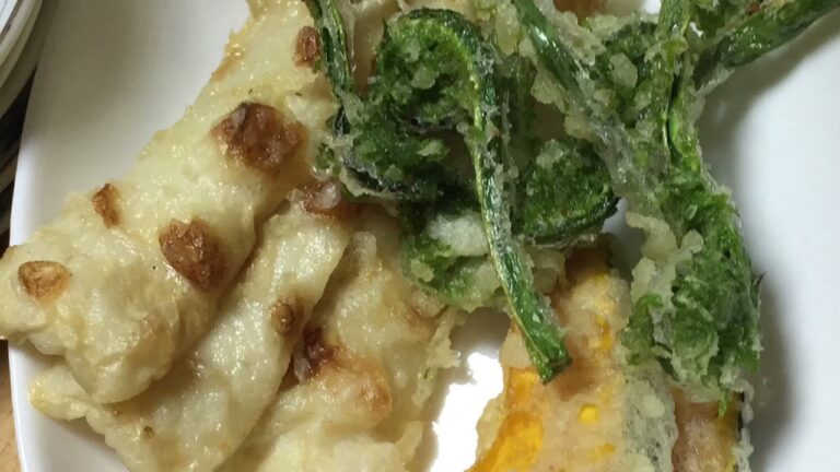 山菜のコゴメを天ぷらにするの巻 米油であげました