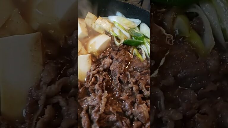 夕ご飯🍚の おかずは すき焼き風煮 🍲 を作ったよ 😋🥢