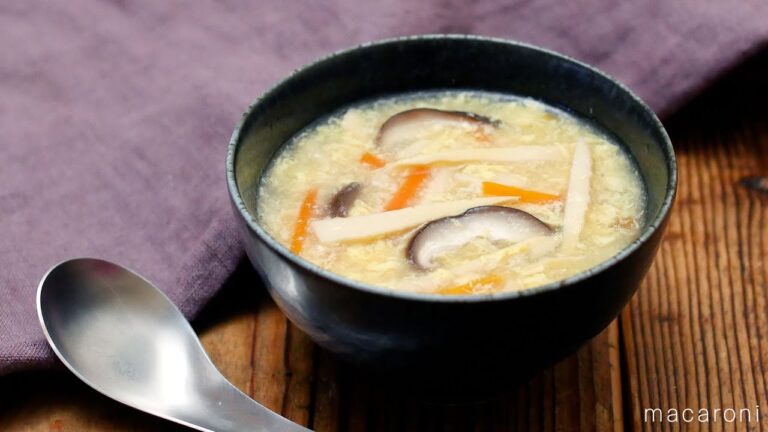 【たけのこの中華スープ】卵ふんわり。ごま油香る！中華献立に！