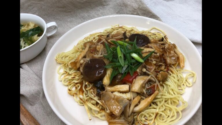 きのこあんかけ焼きそばのつくり方