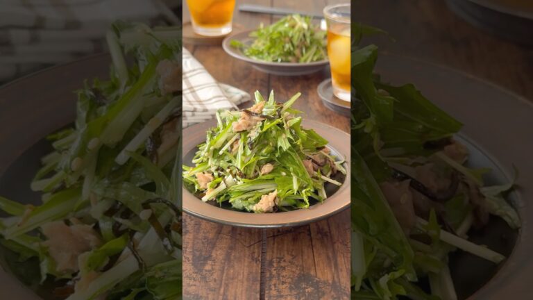 やみつき注意‼️水菜とツナの爆速れしぴ🥗