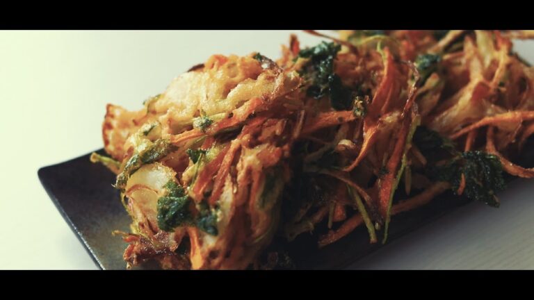 パリッとジューシーな野菜かき揚げの作り方【一人暮らし男子】