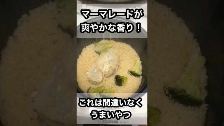 材料入れて炊くだけ！マーマレードのチキンソテー風炊き込みご飯！