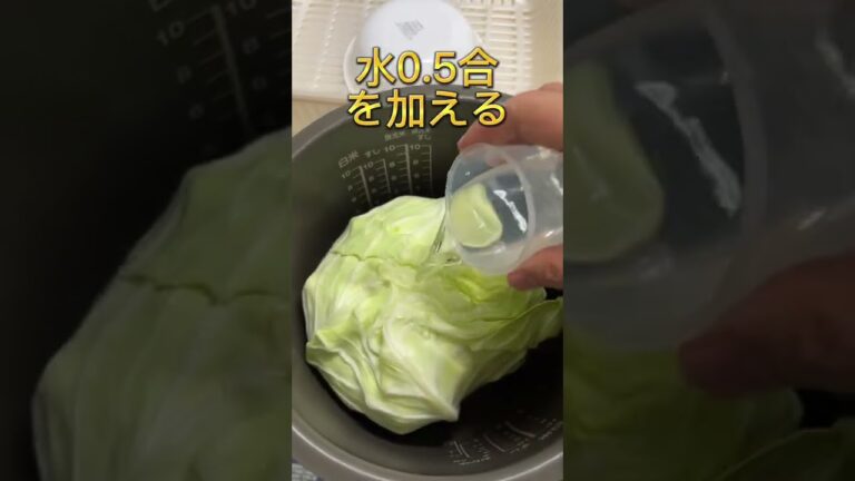 蒸し蒸しキャベツ