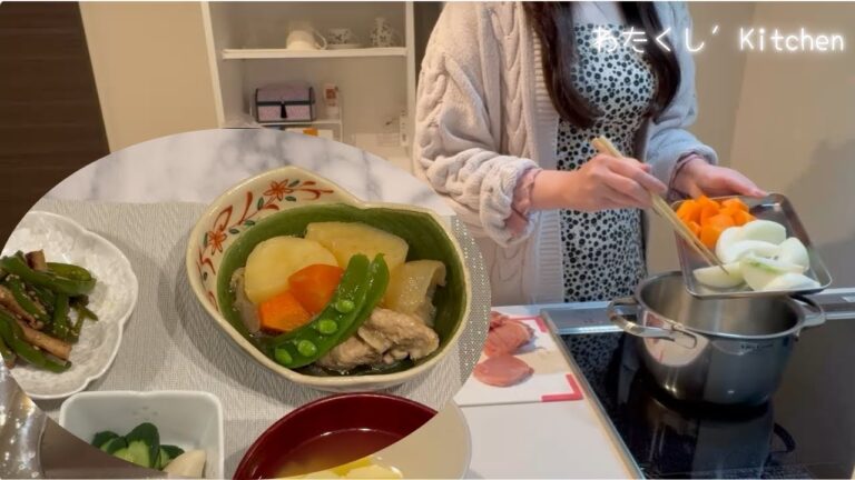 基本の肉じゃが／油揚げとピーマンの炒めもの