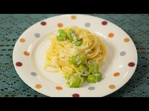 そら豆のクリームパスタ