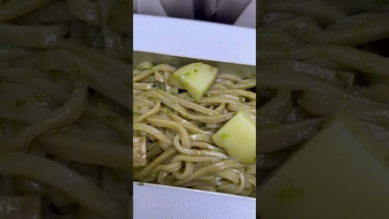 米粉麺でつくる絶品ジェノベーゼ【ちいきの逸品】#ベランダ飯