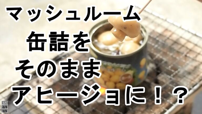 マッシュルームの缶詰をそのままアヒージョにしてみる試み｜缶詰レシピ｜酒のツマミ｜【Canned recipe】Mushroom ahijo