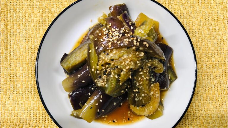 (3-3)なすナムル作り方(가지 나물) #韓国料理簡単　#ナムル　#茄子　#韓味屋