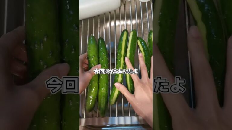 きゅうり6本使いきる！って意気込みながら大好きなお漬物たち作った記録('∇')【おうちごはんvlog】#shorts