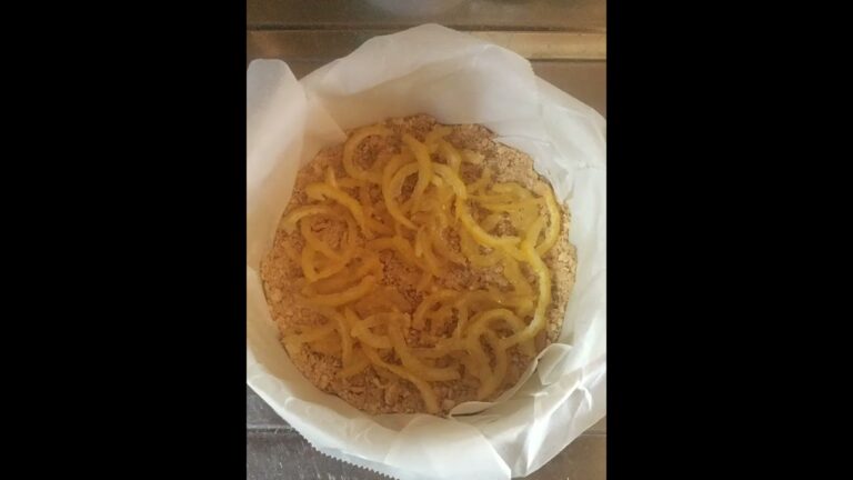 柚子のシロップ漬けで、柚子のチーズケーキ焼いたよ♪