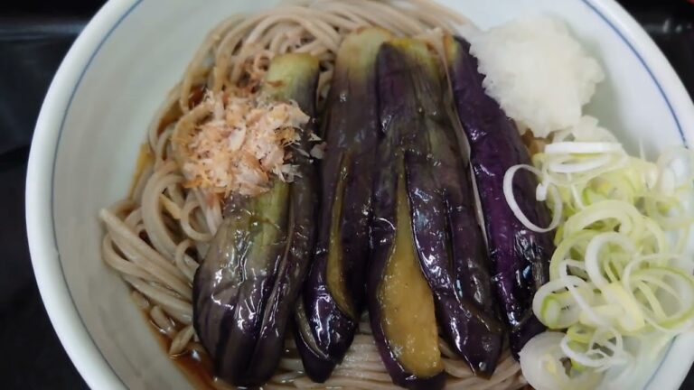 うちば様にて、揚げ茄子おろしそばをいただきました☺メチャ美味い！