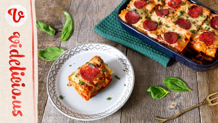 ピザ・ラザニア・ロールアップのつくり方｜How to make Pizza Lasagna Roll Ups