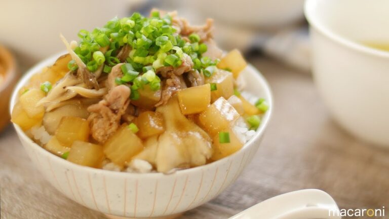 ぜーんぶレンジで！ふんわり バター 香る ころころ 大根 丼 のレシピ 作り方