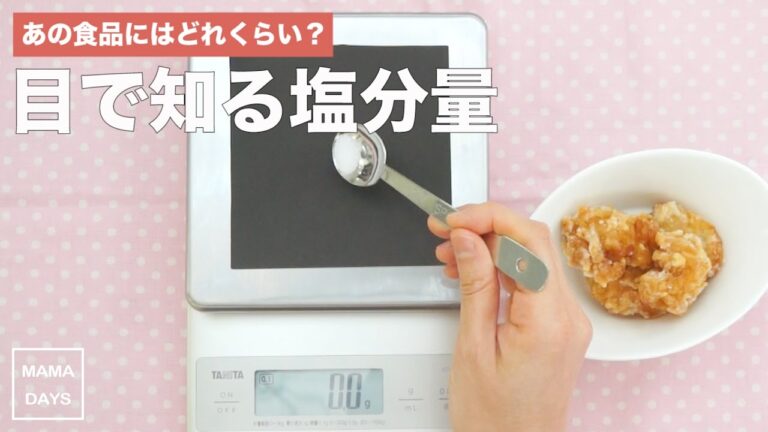 あの食品にはどれくらい？目で知る塩分量