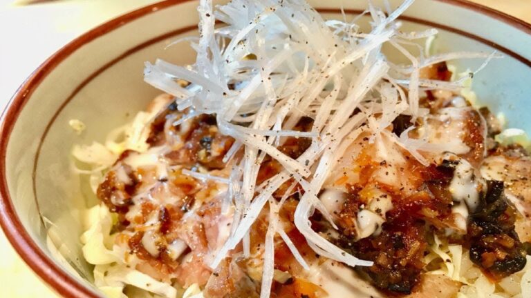 【豚の焼き肉丼】ご飯がすすむガッツリ男飯～香味野菜ダレ～