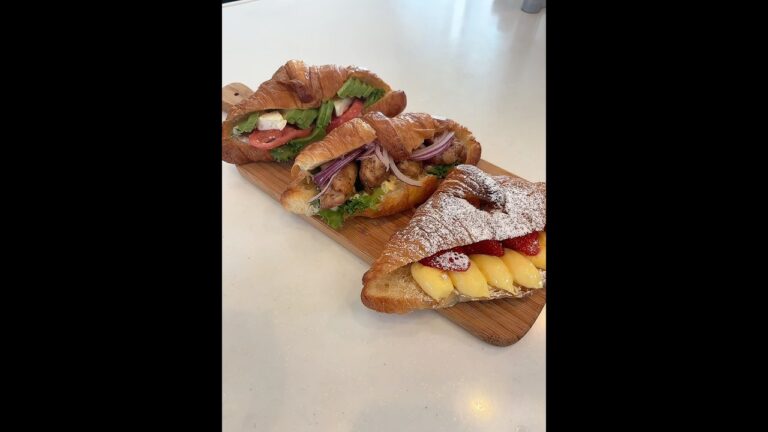 Make my breakfast🥐🥗🥛 #asmr #food #cookingasmr#コストコ購入品 #クロワッサンサンド#ハニーマスタードチキン#shosts