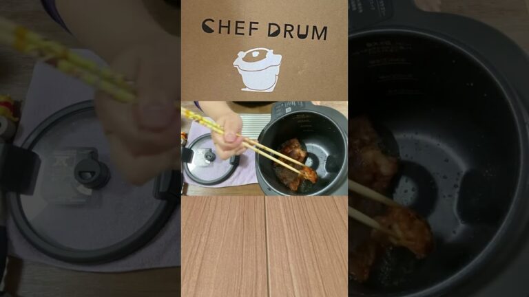 シェフドラムで唐揚げ／アイリスオーヤマ／回転鍋／放ったらかしで揚げ物