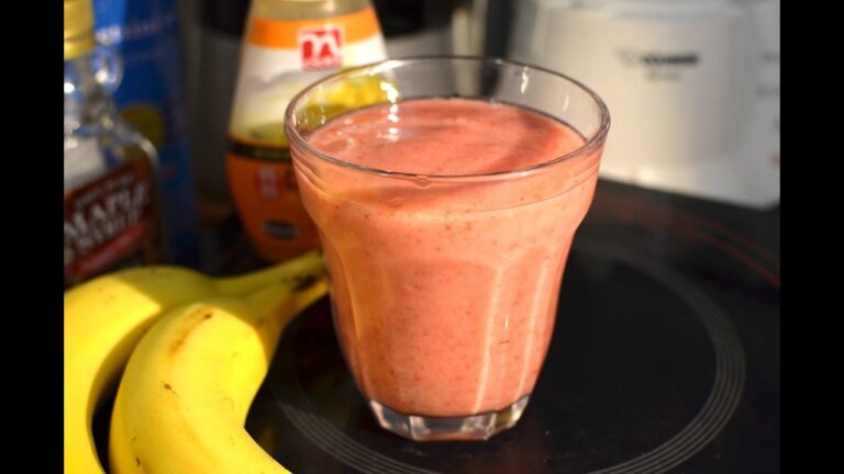 スムージーの作り方【バナナとイチゴ】とっても簡単で美味しいです♪