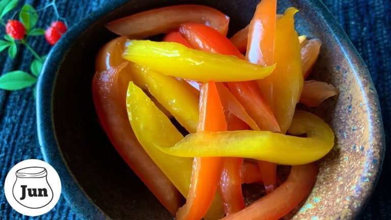 【パプリカの漬物】の作り方｜信州の冬景色｜じゅんちゃん家のおひるごはん#作り置き