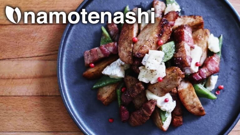 里芋と無添加ベーコンのサラダ / 一瞬で剥ける【里芋レシピ】