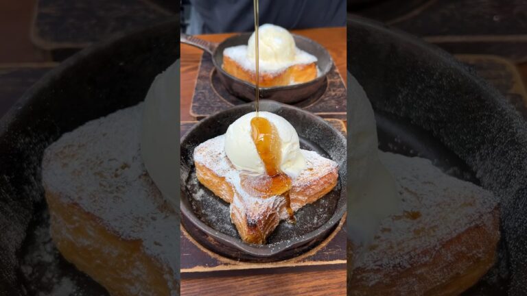 甘党天国！メープルシロップをたっぷりかけていただく絶品フレンチトースト🍞🍯#shorts #japanesefood #フレンチトースト #福岡グルメ #japan #egg