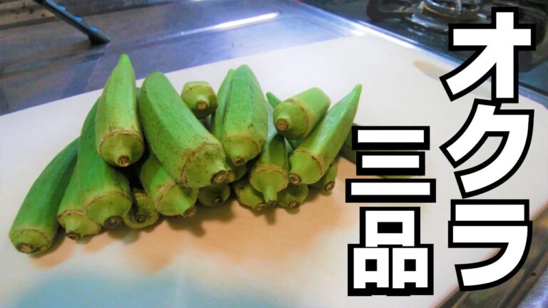 【オクラ大量消費】オクラで3品作る!!【オクラを使ったレシピ】