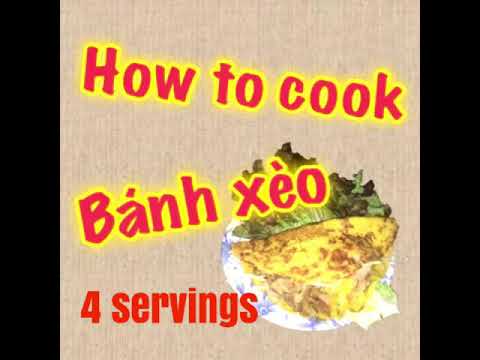 How to cook Banh xeo (ベトナム料理🇻🇳バイン・セオの作り方)