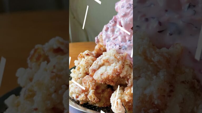 鶏のからあげにしば漬タルタル❗️毎日でも食べられます🤣#打田漬物#しば漬け#タルタル#からあげ#から揚げ