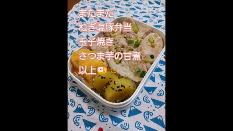 #おかん弁当#簡単弁当 #ねぎ塩#豚丼#目玉焼き#甘酢だれ#2025.4
