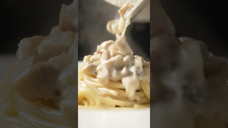 椎茸の軸を無駄にしない‼︎クリームパスタ#shorts#クリームパスタ #pasta