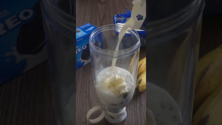 【レシピNO7】シェフボトルジャパン●材料●🍌バナナ🥛牛乳🍫オレオ🧊氷#シェフボトル #japanesefoods #asmr #shorts  #レシピ #ジュース #水筒 #インスタ
