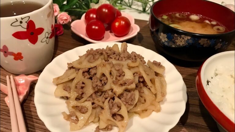 JAPANESE MISO PORK & LOTUS ROOT STIR-FRY 豚肉とれんこんの味噌炒め
