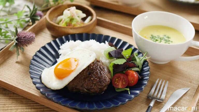 【30分で毎日定食】 包丁いらず♪ てりたま ハンバーグ 定食 の レシピ 作り方