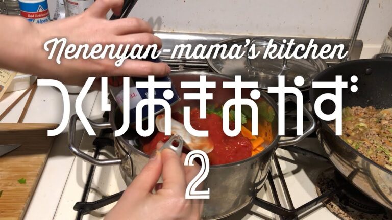 作り置き料理風景 ② 週末用の大量のおかず