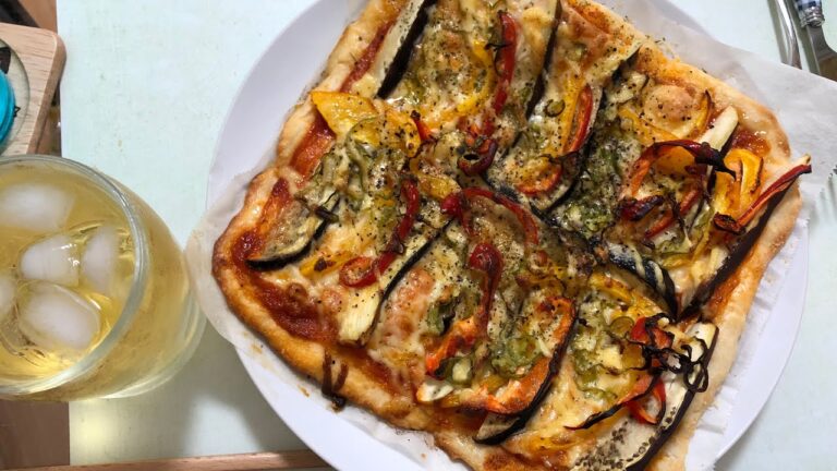 【とんでも美味かった！】夏野菜たっぷり手作りピザで呑む【カリカリクリスピー】