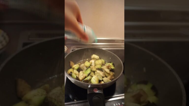 茄子とシソのパスタ🍝🍆🌱　#shorts #japan #料理