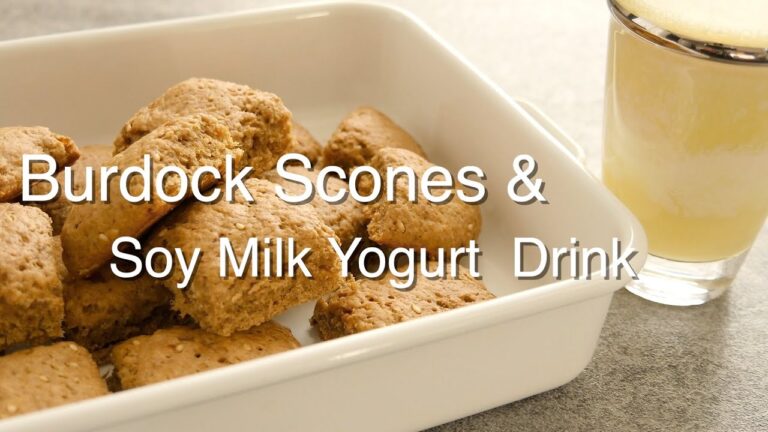 ヴィーガンごぼうスコーン＆豆乳ヨーグルトドリンク　by キッチンボニータ