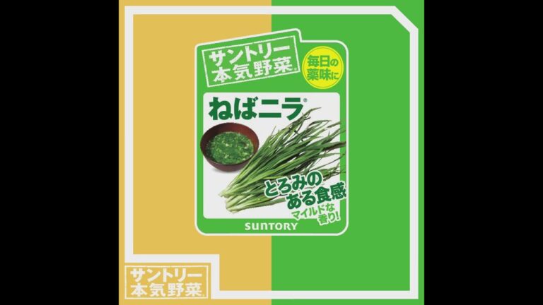 サントリー本気野菜 ニラ 「ねばニラ」商品紹介（ショートVer.) 11秒