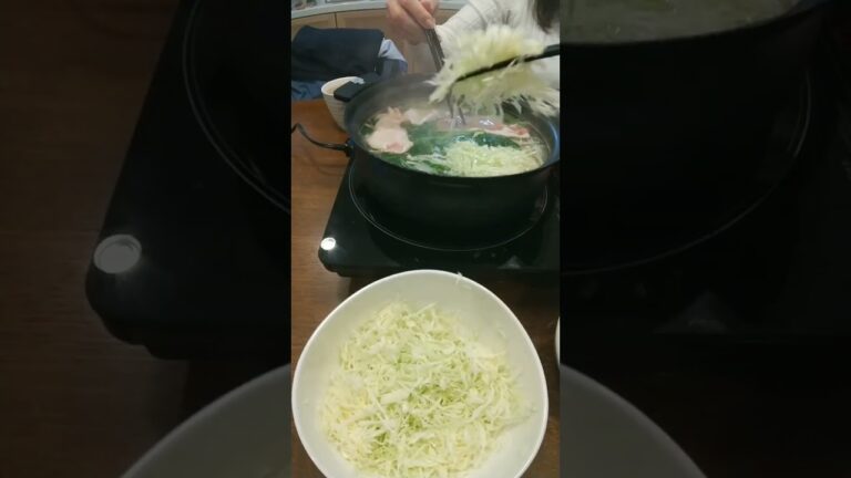 12月14日 千切りキャベツのしゃぶしゃぶ〜