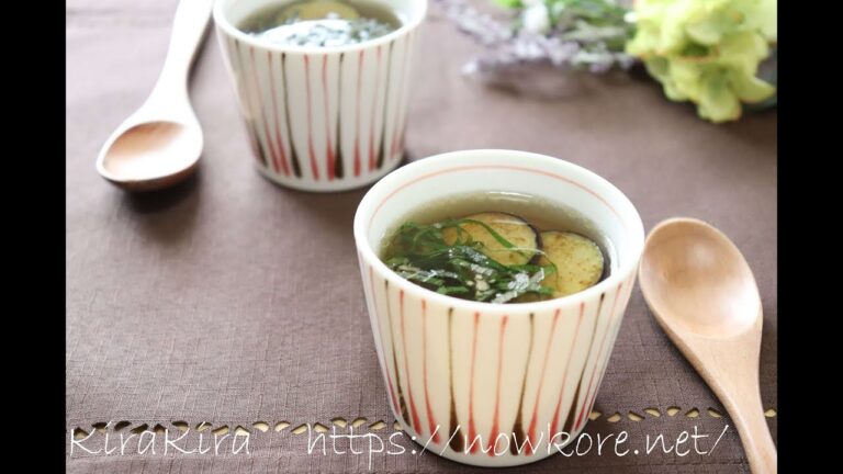 ナスの梅肉スープの作り方。男子ごはんで話題のレシピ