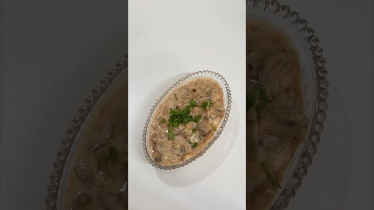 Creamy Mushroom Recipe ASMR 🍄‍🟫✨🤤 #asmr #food #asmrcommunity #mushroom #mushroomrecipe