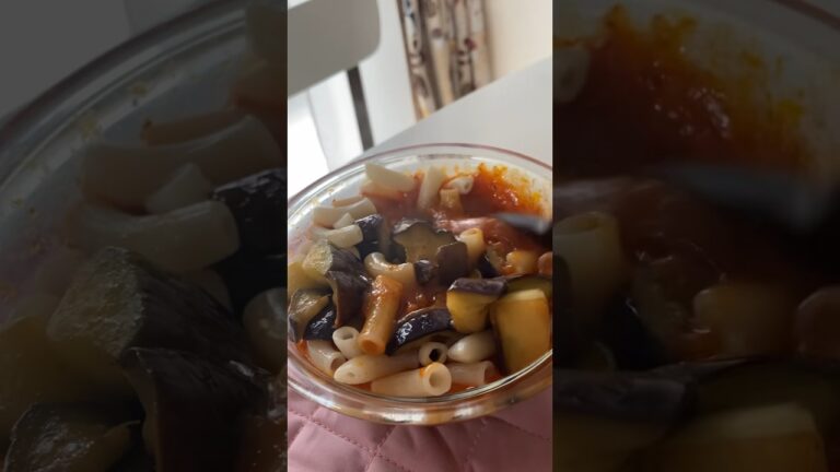 茄子とグルテンフリーパスタのミートソース#shorts